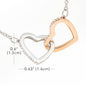 Sweet 16-Life is Beautiful- Interlocking Hearts Necklace - sweet 16 gift, sweet sixteen, sweet sixteen birthday, sweet 16, sweet 16 necklace, sweet 16th, sweet 16 keychain