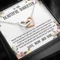 To Our Daughter - Never Forget - Interlocking Hearts Necklace