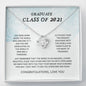 Graduate Class 2021 Love Knot Necklace, Graduation, Graduation Gift, Graduation Card, Gift Ideas, Graduation Present, Senior Graduate, Graduation Jewelry, Graduate 2021