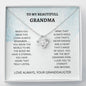 Grandmother - Eternal Bond Love Knot Necklace, Grandmother Gifts, Gift For Grandmother, Grandmother Necklace, Nana Gift Ideas, Mothers Day Gift, Grandmother Birthday