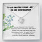 Confirmation - Spiritual Journey Love Knot Necklace Confirmation Card, Gifts, Baptism Gift, Presents, Jewelry, Boy Confirmation, Girl Confirmation, Confirmation Party