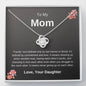 To My Mom - Never Giving Up - Love Knot Necklace