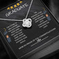 Graduate 2021 - Skies The Limit Love Knot Necklace, Graduation, Graduation Gift, Graduation Card, Gift Ideas, Graduation Present, Senior Graduate, Graduation Jewelry