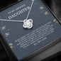Daughter , Rest Of Mine Love Knot Necklace, Daughter Gifts, Sweet 16 Gifts, Daughter Jewelry, Gift From Dad, Graduation Gift, Daughter Card, Birthday Gift, Gift from Mom