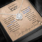 Military Wife Love Knot Necklace, Army Wife, Military Wife Gift, Necklace For Military Wife, Military Spouse Gift, Mother's Day Gift, Deployment Gift, Military Gift Ideas