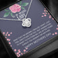 Mother - Admiration Love Knot Necklace, Mothers Day Gift, Gift, Mothers Day Card, Child Mother Gift, Happy Mothers Day, Jewelry, Mom Gift, Mother's Daughter Gift