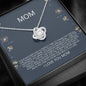 Mom - Perfect Time Love Knot Necklace, Mother's Day Gift, Gift for Mother's Day, Mothers Day Card, Grandmother and Daughter, Mother in Law Gift, Son Gift to Mom