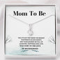 Mom To Be - Littlest Feet - Alluring Beauty Necklace - New Mommy Gift, New Mom Jewelry, New Mom Necklace, New Mother Gift, Baby Shower Gift, Pregnancy Gift