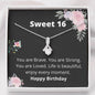 Sweet 16-Life is Beautiful-Alluring Beauty Necklace-sweet 16 gift, sweet sixteen, sweet sixteen birthday, sweet 16, sweet 16 necklace, sweet 16th, sweet 16 keychain