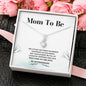 Mom To Be - Littlest Feet - Alluring Beauty Necklace - New Mommy Gift, New Mom Jewelry, New Mom Necklace, New Mother Gift, Baby Shower Gift, Pregnancy Gift