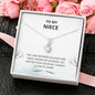 Niece - Always Close At Heart Alluring Beauty Necklace - Niece Card, Niece Birthday Card, Necklace, Niece Gift, Gift for Niece, Card For Niece, Birthday