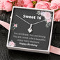 Sweet 16-Life is Beautiful-Alluring Beauty Necklace-sweet 16 gift, sweet sixteen, sweet sixteen birthday, sweet 16, sweet 16 necklace, sweet 16th, sweet 16 keychain