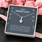Dearest Aunt - Always A Treat Alluring Beauty Necklace - Gift For Aunt, Aunt Gift, Aunt, Auntie, Card For Aunt, Auntie Gift, Aunt And Niece Gift, Aunty Birthday, Best Aunt Gift