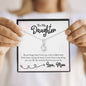 To My Daughter - Never Forget That I Love You - Alluring Beauty Necklace, Gift For Daughter, Daughter Jewelry, Daughter Necklace From Mom