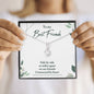 To My Best Friend - Alluring Beauty Necklace, BFF Necklace, Best Friend Gift Jewelry, Long Distance, Quotes, Friends Forever, Tribe,