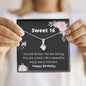 Sweet 16-Life is Beautiful-Alluring Beauty Necklace-sweet 16 gift, sweet sixteen, sweet sixteen birthday, sweet 16, sweet 16 necklace, sweet 16th, sweet 16 keychain