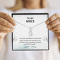 Niece - Always Close At Heart Alluring Beauty Necklace - Niece Card, Niece Birthday Card, Necklace, Niece Gift, Gift for Niece, Card For Niece, Birthday