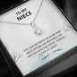 Niece - Always Close At Heart Alluring Beauty Necklace - Niece Card, Niece Birthday Card, Necklace, Niece Gift, Gift for Niece, Card For Niece, Birthday