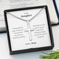To My Daughter - Beautiful Chapters - Artisan Cross Necklace