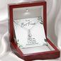 To My Best Friend - Alluring Beauty Necklace, BFF Necklace, Best Friend Gift Jewelry, Long Distance, Quotes, Friends Forever, Tribe,