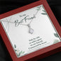 To My Best Friend - Alluring Beauty Necklace, BFF Necklace, Best Friend Gift Jewelry, Long Distance, Quotes, Friends Forever, Tribe,