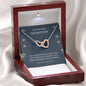 Godmother Gift - Interlocking Hearts Necklace For Godmother, Jewelry Thank You Gifts, Best Godmother Present, Wedding Thank You Card For Godmother, Proposal, Fairy