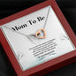 Mom To Be - Littlest Feet - Interlocking Hearts Necklace- New Mommy Gift, New Mom Jewelry, New Mom Necklace, New Mother Gift, Baby Shower Gift, Pregnancy Gift