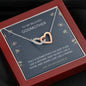 Godmother Gift - Interlocking Hearts Necklace For Godmother, Jewelry Thank You Gifts, Best Godmother Present, Wedding Thank You Card For Godmother, Proposal, Fairy