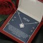 Mom - Perfect Time Love Knot Necklace, Mother's Day Gift, Gift for Mother's Day, Mothers Day Card, Grandmother and Daughter, Mother in Law Gift, Son Gift to Mom