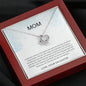Mom - You Are The World Love Knot Necklace, Mother's Day Gift, Gift for Mother's Day, Mothers Day Card, Mother Daughter, Gift from Daughter, Necklace for Mom, To My Mom