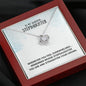 To My Step-Daughter - Love Knot Necklace, Bonus Daughter, Adopted Daughter, Daughter In Law Gift, Future Daughter, From Step Dad, From Step Mom