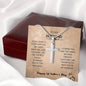 Husband 1st Father's Day - Great Dad Artisan Cross Necklace, Husband Gift, Fathers Day Gift, Gift For Husband, First Father's Day, Gift For Husband, Gift From Wife, Gift Idea