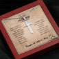 Husband 1st Father's Day - Great Dad Artisan Cross Necklace, Husband Gift, Fathers Day Gift, Gift For Husband, First Father's Day, Gift For Husband, Gift From Wife, Gift Idea