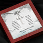 Love Of My Life - Artisan Cross Necklace, Anniversary Gift For Husband, Gifts For Husband, Husband Birthday Gift, Card For Husband, Wife To Husband, Father's Day Gift