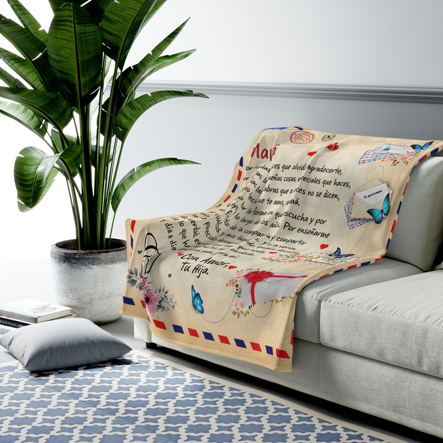 Mamá - Giant Post Card Blanket - From Daughter