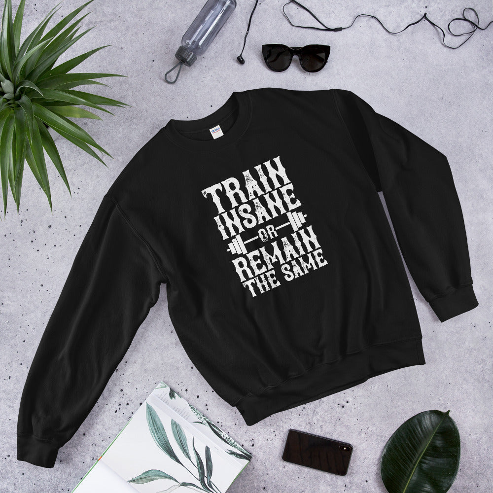 Train insane or remain the same - Unisex Sweatshirt