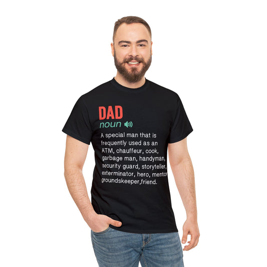 Dad Definition Funny Unisex Heavy Cotton Tee