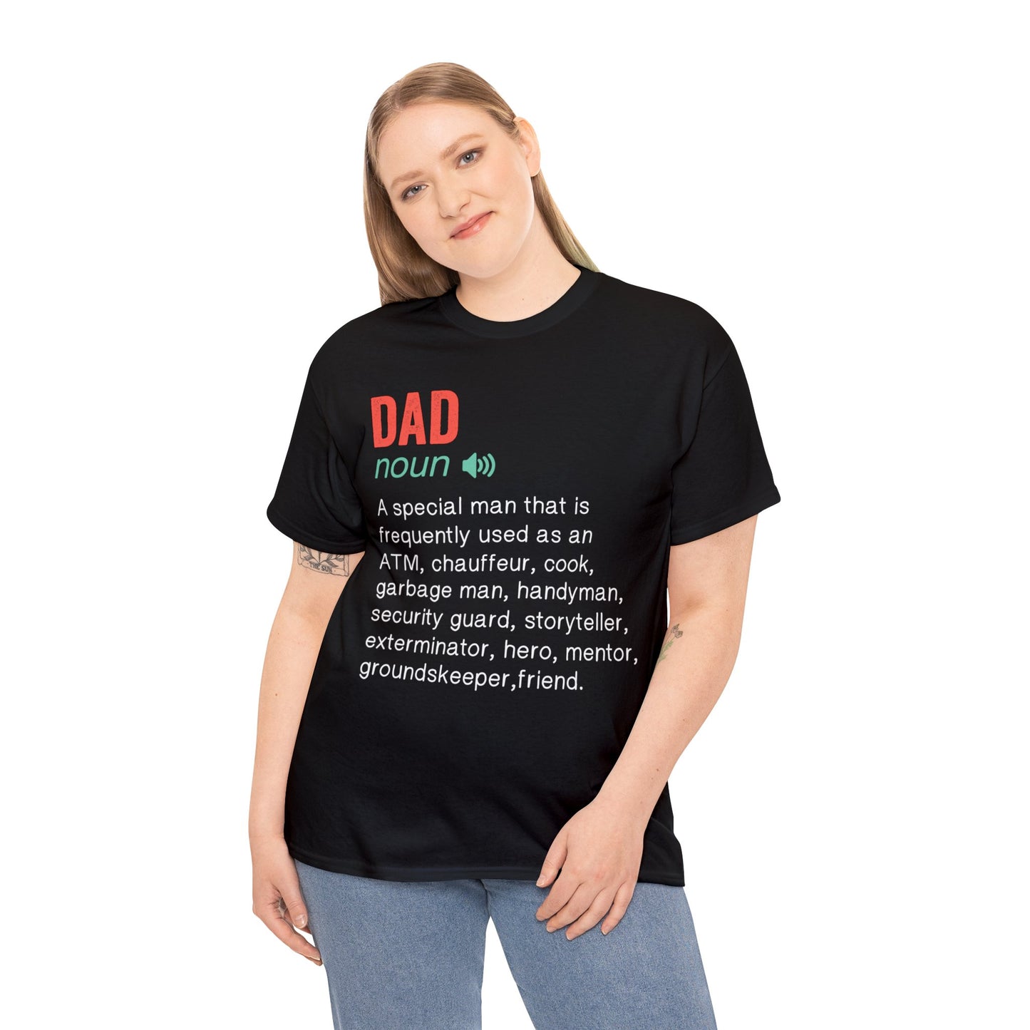 Dad Definition Funny Unisex Heavy Cotton Tee