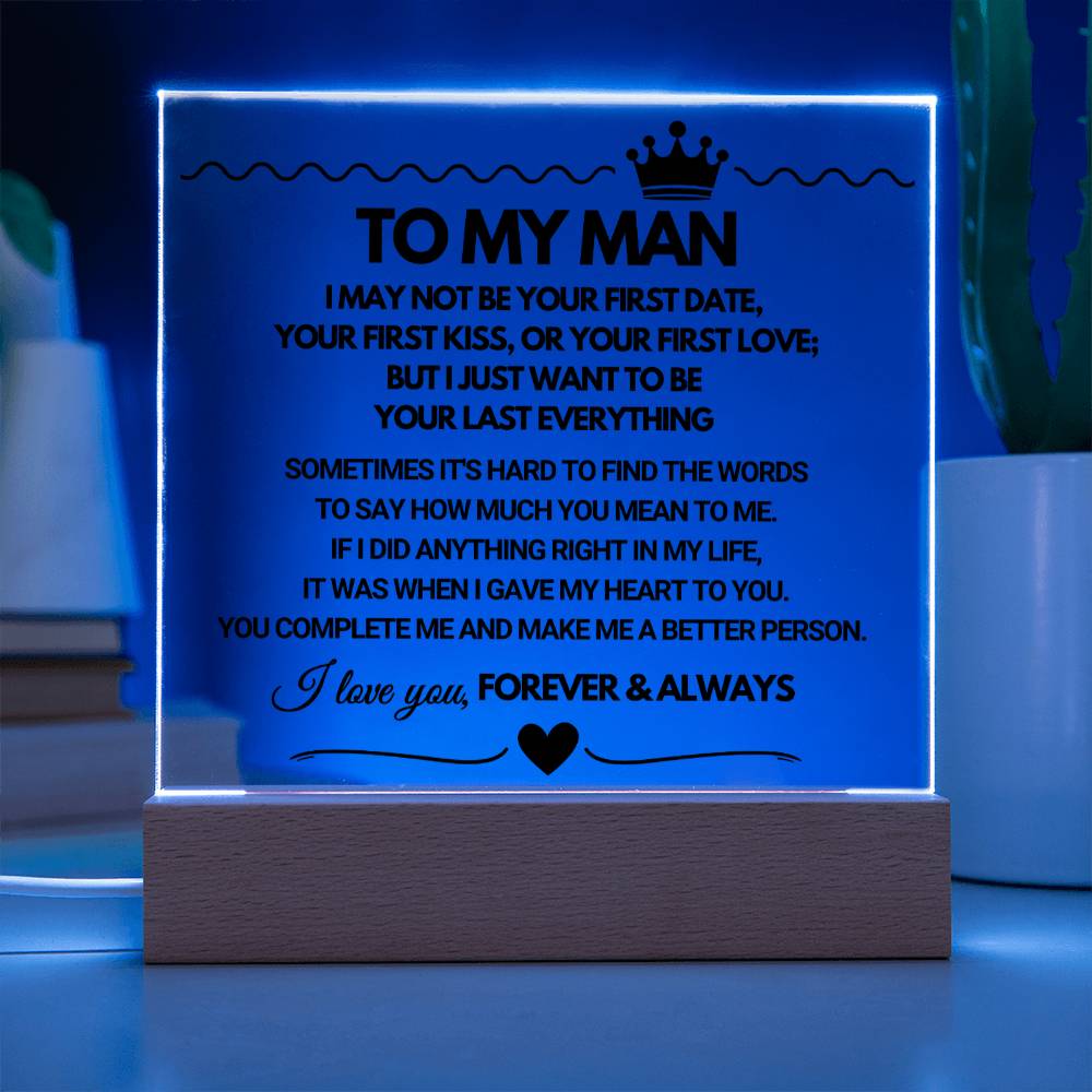 To My Man - Acrylic Square