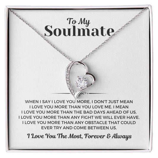 To My Soulmate - Forever Love Necklace