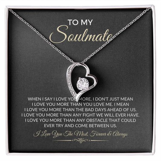 To My Soulmate - Forever Love Necklace