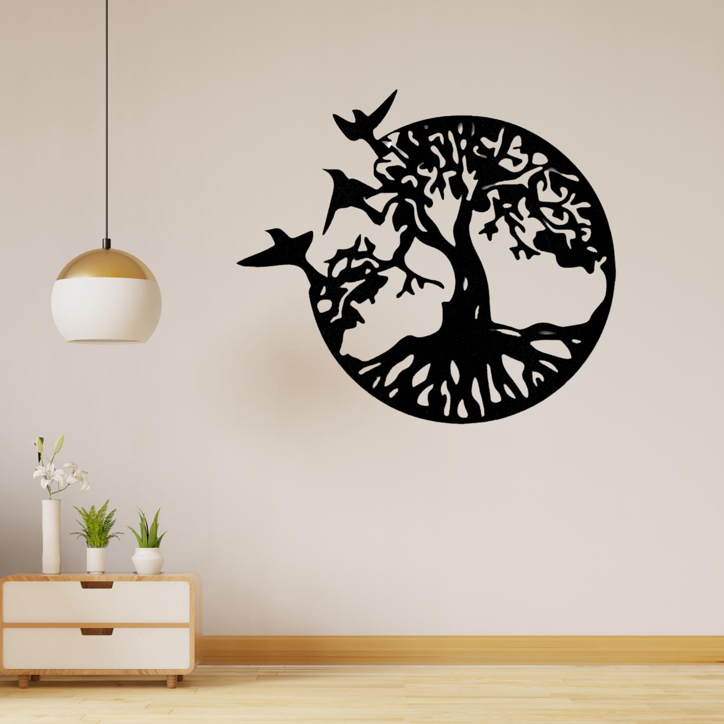 Take Flight Tree - Steel Sign, Personalized Metal Wall Decor, Family Name Sign, Metal Signs, Metal Decorative Sign, Monogram Wall Art