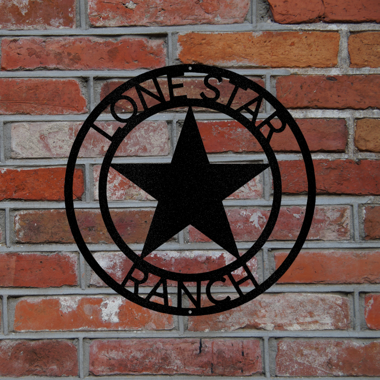 Country Star Monogram - Steel Sign, House Decor, Wall Art, Outdoor Signs, Metal Signs, Metal Decorative Sign, Monogram Wall Art, Door Hanger