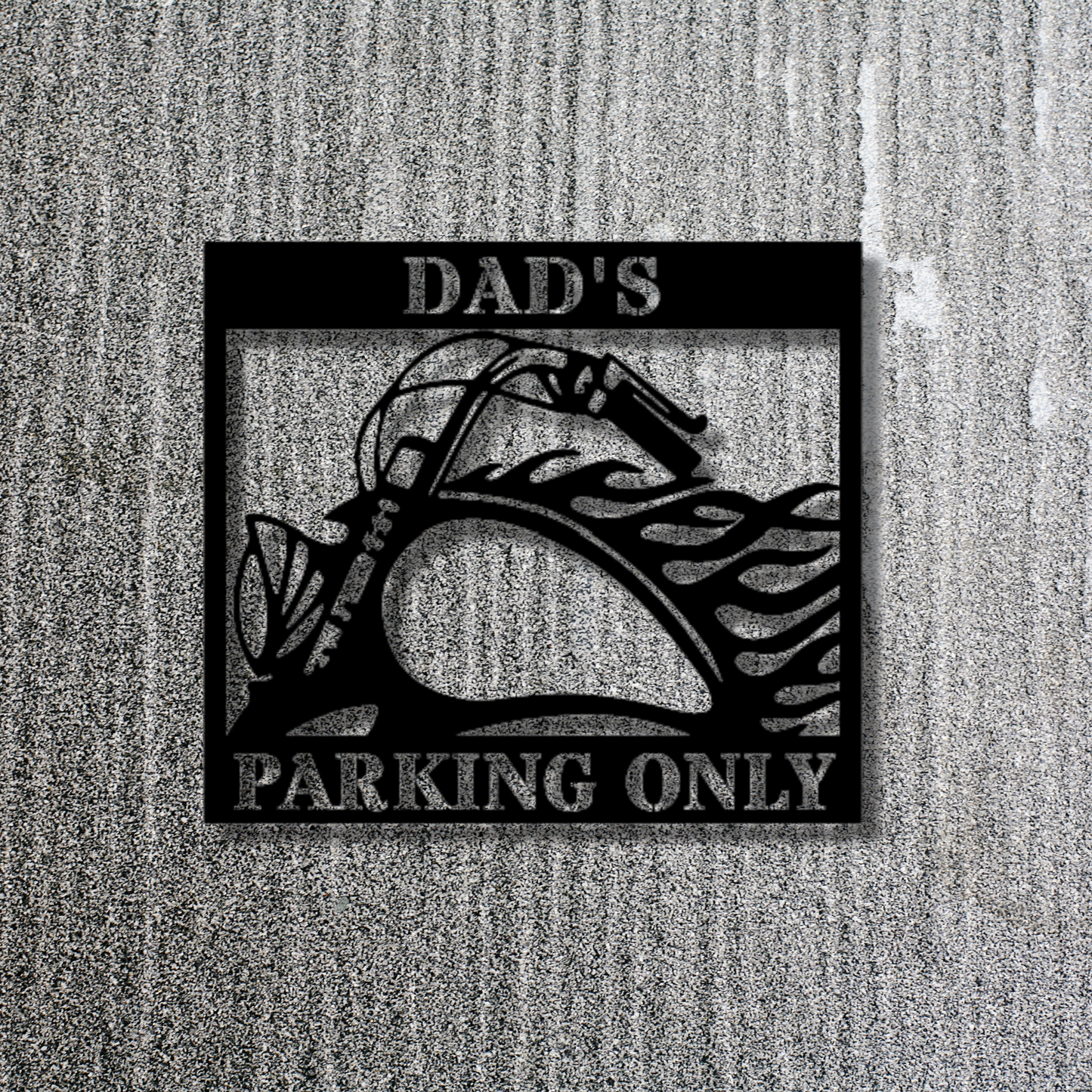 Hog Parking - Steel Sign, Metal Signs, Metal Decorative Sign, Metal Monogram, Outdoor Signs Personalized, Metal Parking Sign