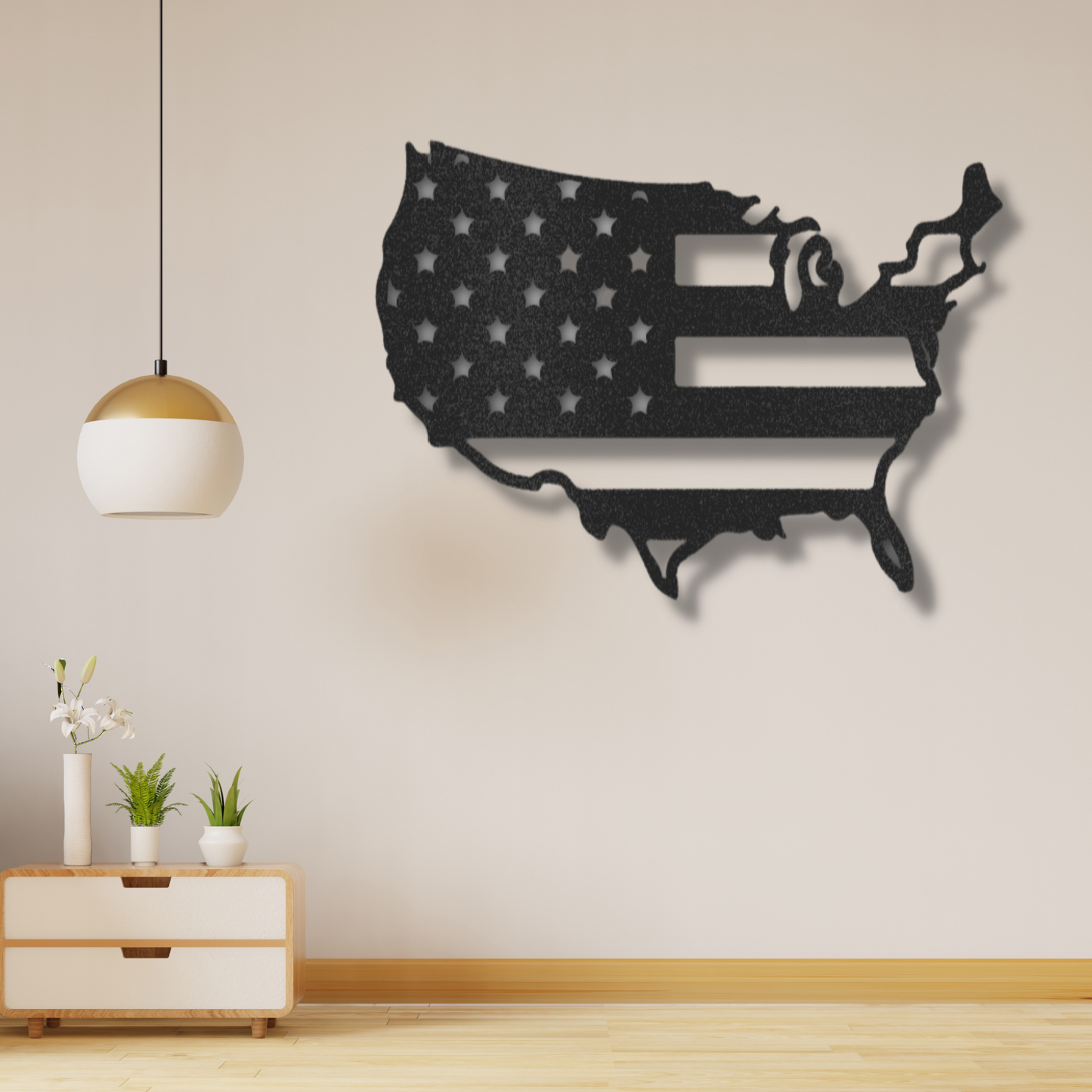 USA Flag - Steel Sign, Personalized Metal Wall Decor, House Decor, Wall Art, Metal Signs, Metal Decorative Sign, Metal Monogram