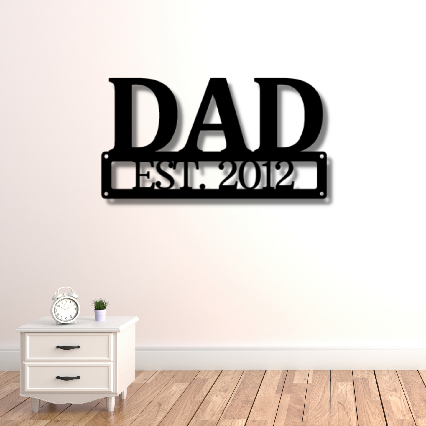Dad Sign - Steel Sign, Father's Day Gift, Personalized Metal Wall Decor, House Decor, Wall Art, Metal Signs, Metal Decorative Sign