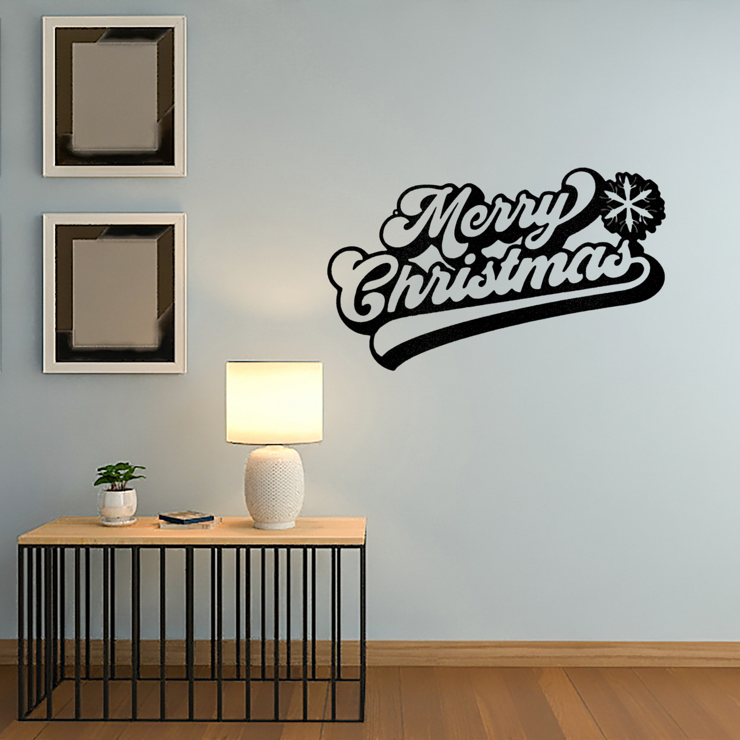 Merry Christmas Quote - Steel Sign, House Decor, Wall Art, Metal Signs, Metal Decorative Sign, Metal Monogram, Dining Room Wall Decor