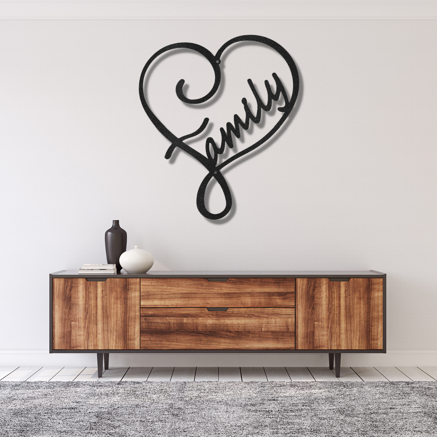 Family Love - Steel Sign, Personalized Metal Wall Decor, House Decor, Wall Art,  Metal Signs, Metal Decorative Sign, Indoor Sign