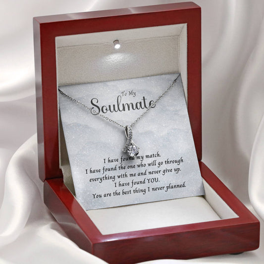 To My Soulmate - I Have Found My Match - Alluring Beauty Necklace