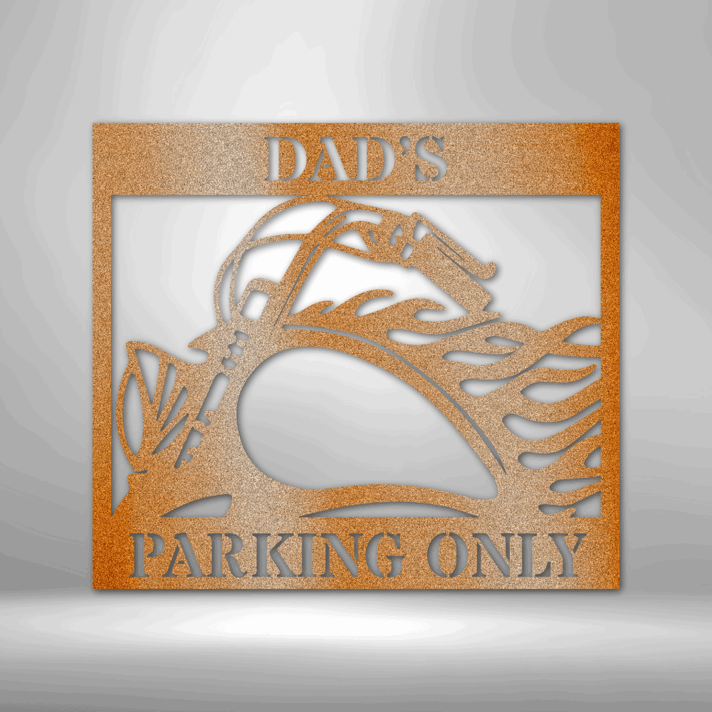 Hog Parking - Steel Sign, Metal Signs, Metal Decorative Sign, Metal Monogram, Outdoor Signs Personalized, Metal Parking Sign